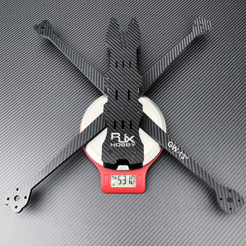 RJXHOBBY GW-13inch 525mm Carbon Fiber Twill Matte Frame Kit for RC FPV Racing Drone