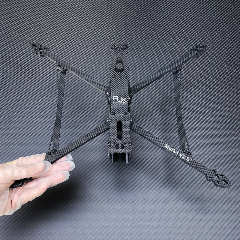 RJXHOBBY Mark4 V2 8-inch 367mm Carbon Fiber Plain Matte Frame Kit for RC FPV Racing Drone