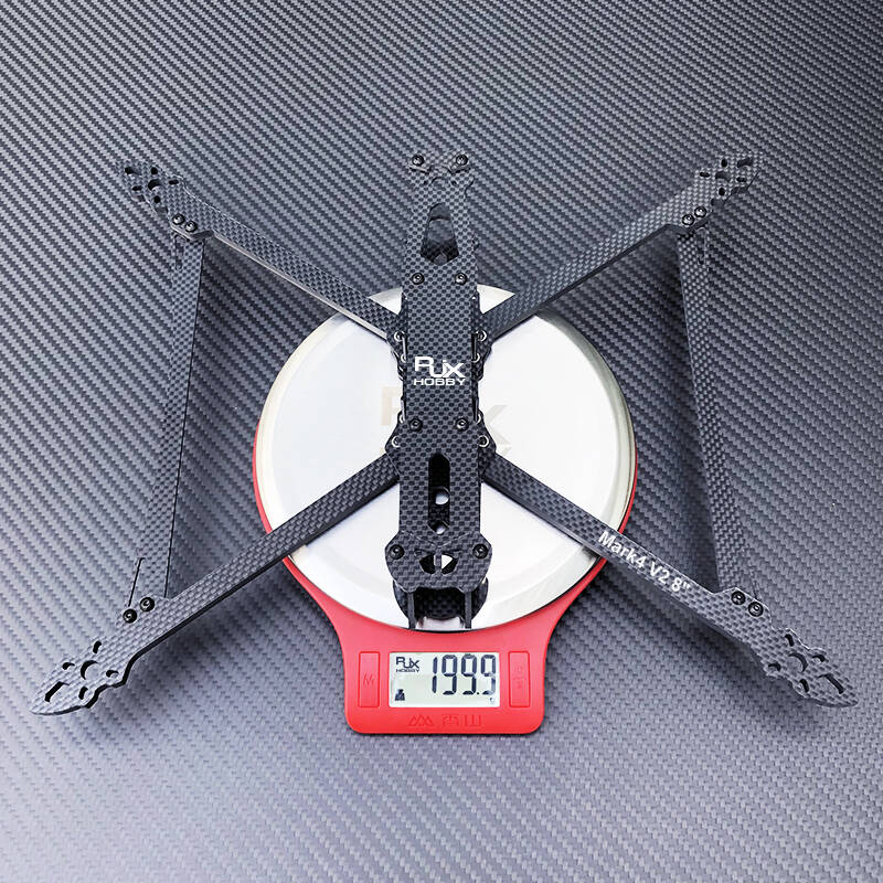 RJXHOBBY Mark4 V2 8-inch 367mm Carbon Fiber Plain Matte Frame Kit for RC FPV Racing Drone