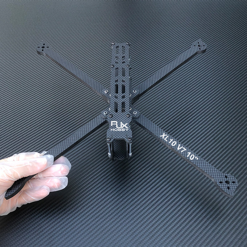 RJXHOBBY XL10 V7 10-inch 420mm Carbon Fiber Twill Matte Frame Kit for RC FPV Racing Drone