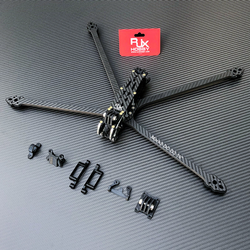 TPU components for versatile use: protects and integrates with FPV systems.