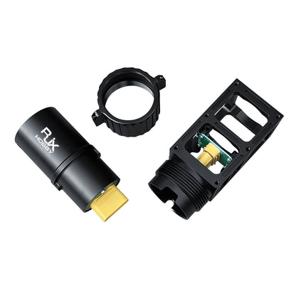 RJX Hobby AS150U quick-release plug connector kit with clamp ring and mounting housing for UAV drone arms