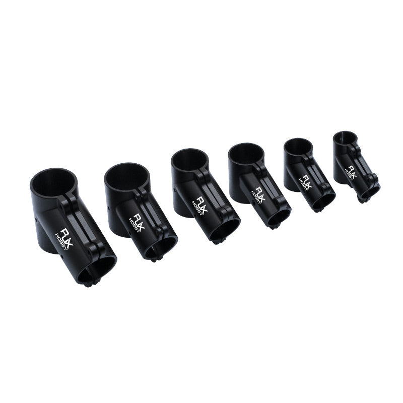 RJX 1 Stück 16mm / 20mm / 20 auf 25mm / 20 auf 30mm / 25mm / 25 auf 30mm / 30mm / 40mm T-Stück Landegestell-Verbinder für RC Pflanzendrohne UAV