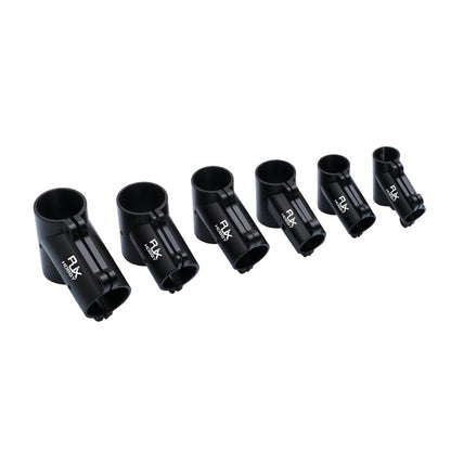 RJX 1 Stück 16mm / 20mm / 20 auf 25mm / 20 auf 30mm / 25mm / 25 auf 30mm / 30mm / 40mm T-Stück Landegestell-Verbinder für RC Pflanzendrohne UAV