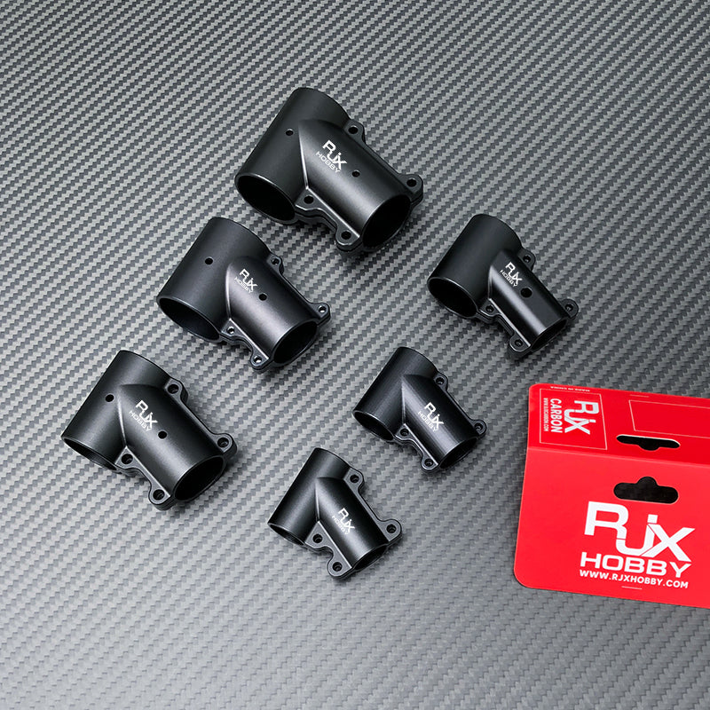 RJX 1 Stück 16mm / 20mm / 20 auf 25mm / 20 auf 30mm / 25mm / 25 auf 30mm / 30mm / 40mm T-Stück Landegestell-Verbinder für RC Pflanzendrohne UAV