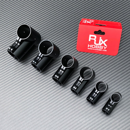 RJX 1 Stück 16mm / 20mm / 20 auf 25mm / 20 auf 30mm / 25mm / 25 auf 30mm / 30mm / 40mm T-Stück Landegestell-Verbinder für RC Pflanzendrohne UAV