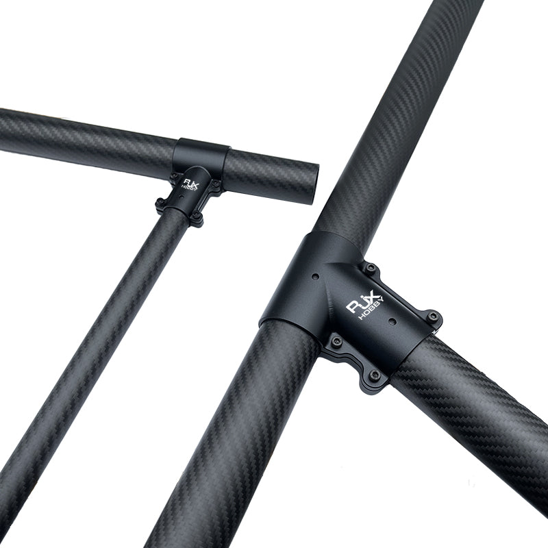 RJX 1 Stück 16mm / 20mm / 20 auf 25mm / 20 auf 30mm / 25mm / 25 auf 30mm / 30mm / 40mm T-Stück Landegestell-Verbinder für RC Pflanzendrohne UAV