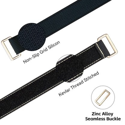 RJXHOBBY Kevlar Stitched Non-Slip Silicone Battery Strap, Zinc Alloy Buckle, 25/30/38mm, 500-1000mm