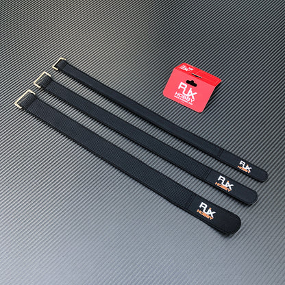 RJXHOBBY Kevlar Stitched Non-Slip Silicone Battery Strap, Zinc Alloy Buckle, 25/30/38mm, 500-1000mm