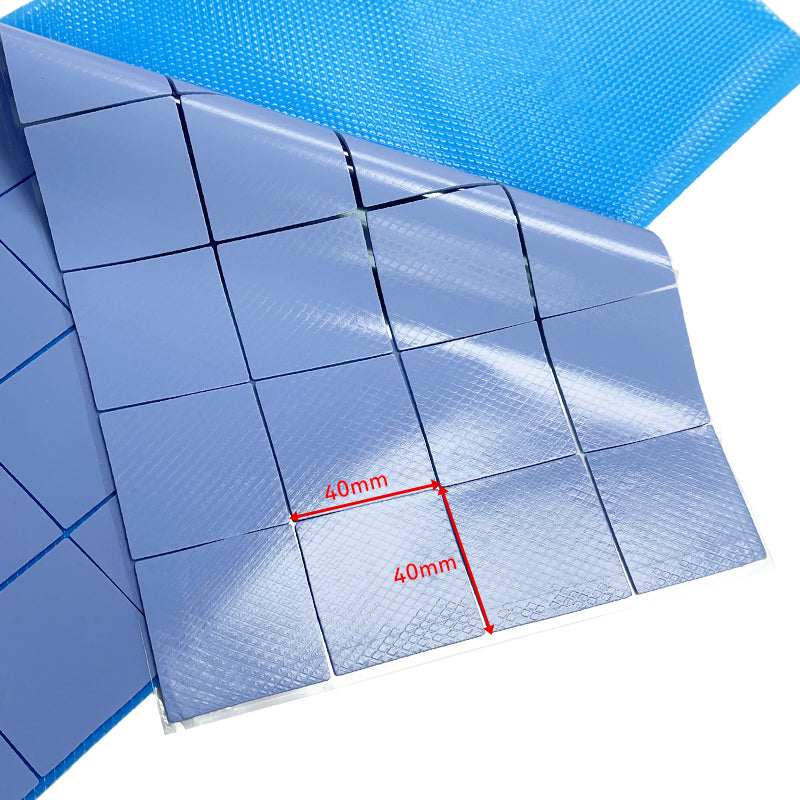 RJX 100PCS 40×40×1mm Soft Silicone Thermal Pads 8W 10W for CPU GPU FPV Drone Cooling