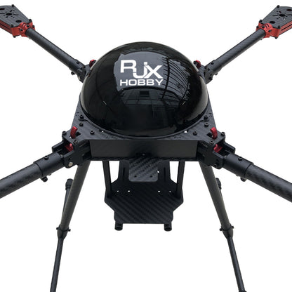 RJX 650mm 4-Axis Drone Frame - Carbon Fiber Umbrella Folding Quadcopter Frame with Motor Mounts for Industrial Drone