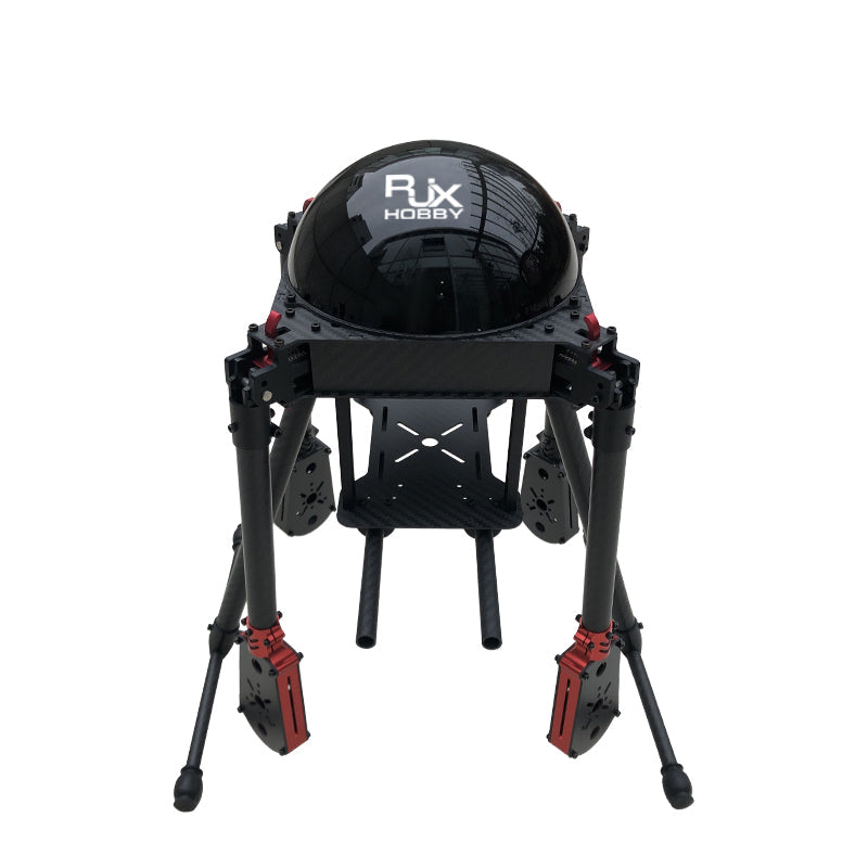 RJX Hobby RJX650 650mm quadcopter frame with dome canopy, foldable arms and tall landing gear