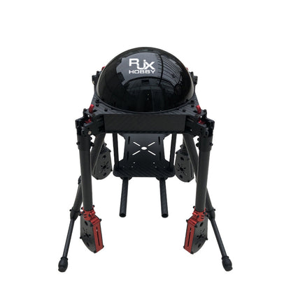 RJX Hobby RJX650 650mm quadcopter frame with dome canopy, foldable arms and tall landing gear