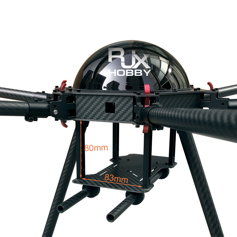 RJX 850mm 6-Axis Drone, Frame folds down to compact size (L440mm x W370mm x H460mm) for easy storage and transport.