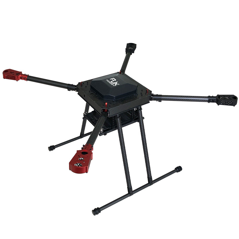 RJX 900mm 4-Axis Drone, Lightweight carbon fiber frame ideal for heavy-duty operations, weighing only 1790g.