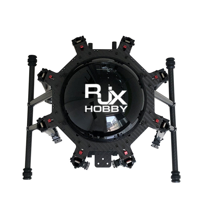 RJX 950mm 8-Axis Drone, Compact, lightweight, and versatile carbon fiber tool with adjustable components for various professional and industrial uses.