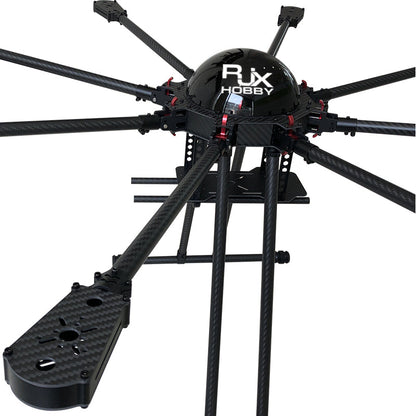 RJX950 8-axis carbon fiber umbrella folding multirotor frame with motor mounts and tall landing gear