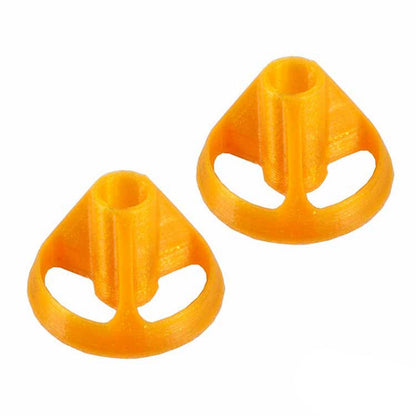 Two orange PLA rocker safety covers for X9D transmitter gimbal sticks, 10.5mm, set of 2