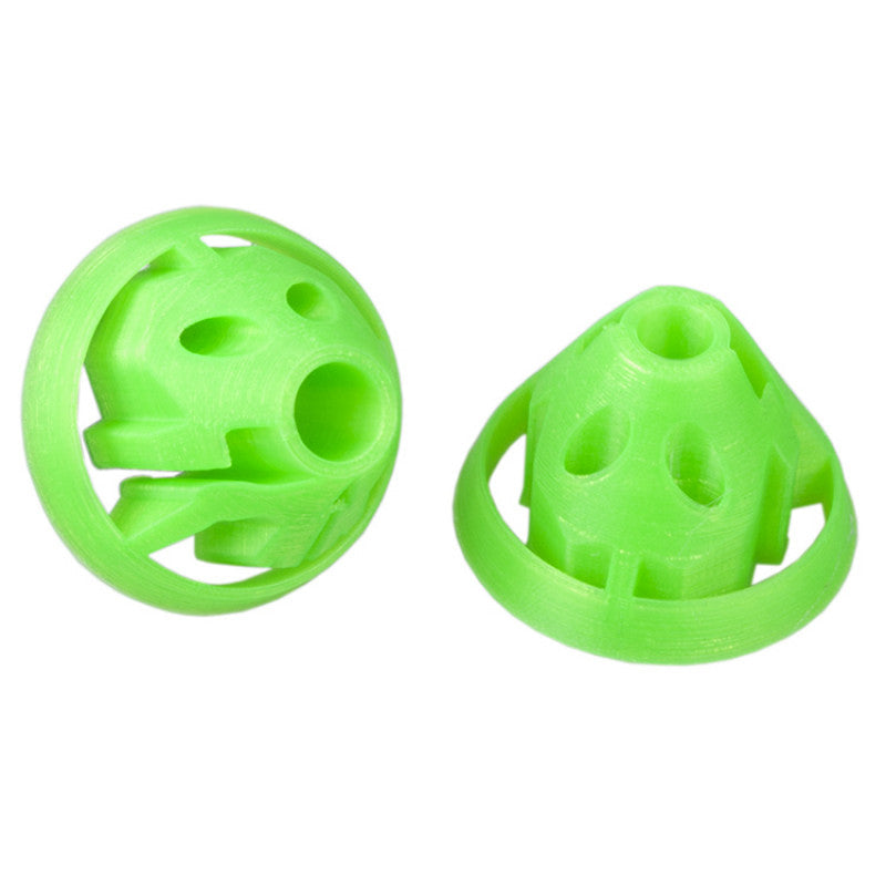 Two green 3D-printed protective covers for a remote control transmitter stick, set of 2