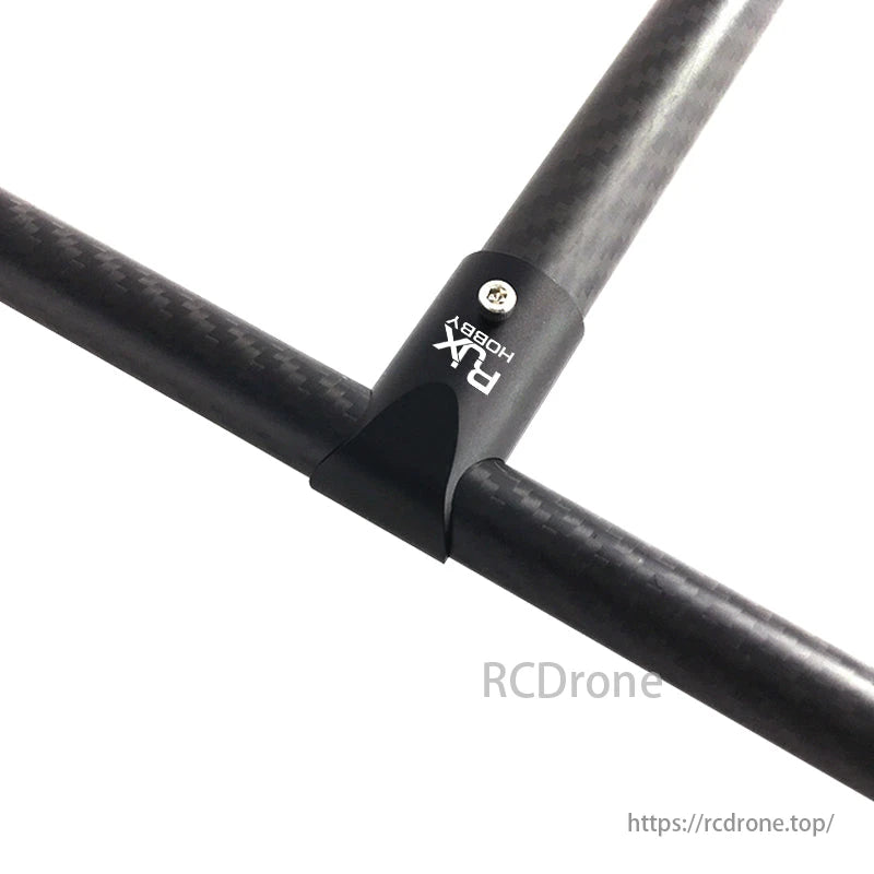 RJXHOBBY 12 16 20 22 25 30mm Gear ya Kutua Alumini Aloi Tee Tripod Carbon Fiber Tube Connector Kwa Kilimo Drone UAV