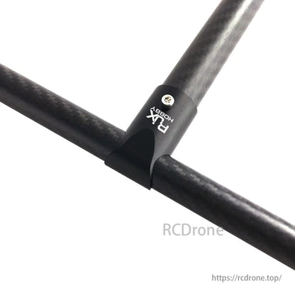 RJXHOBBY 12 16 20 22 25 30mm Gear ya Kutua Alumini Aloi Tee Tripod Carbon Fiber Tube Connector Kwa Kilimo Drone UAV