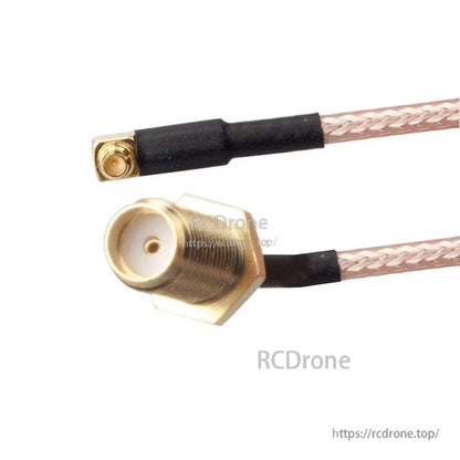 RJXHOBBY 120mm RG316 RF Pigtail Cable SMA Female to MMCX Male Right Angle Adapter 50Ω