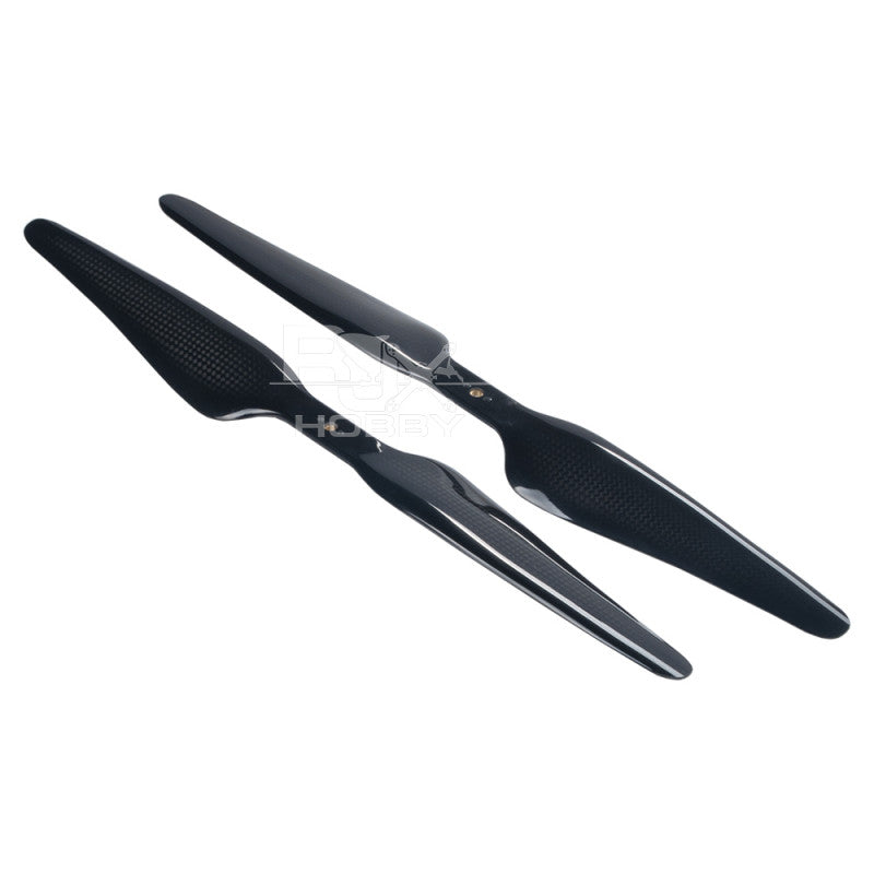 RJXHOBBY 13 inch 3K carbon fiber drone propeller set with matching CW and CCW blades for agricultural UAVs.