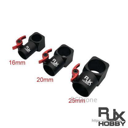 RJXHOBBY 16 مللي متر 20 مللي متر 25 مللي متر الإفراج السريع ترايبود CNC ثلاثي الاتجاه مشترك ل RC متعدد المحاور الطائرات بدون طيار لتقوم بها بنفسك أجزاء