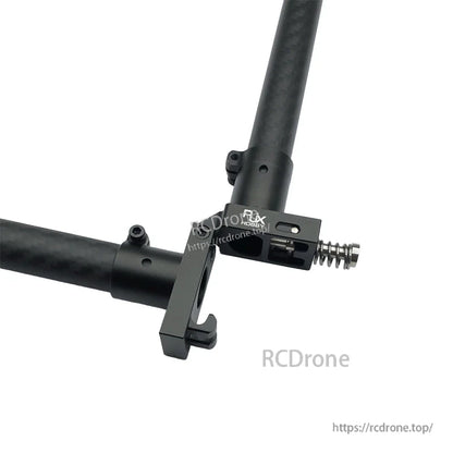 RJXHOBBY 16mm CNC aluminum horizontal folding arm tube joint clamp with screw and spring mechanism