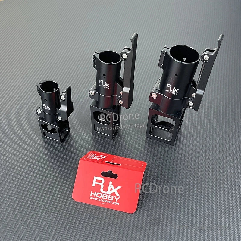 RJXHOBBY black aluminum 5° folding down arm clamp mounts for plant protection UAV multicopter, assorted sizes