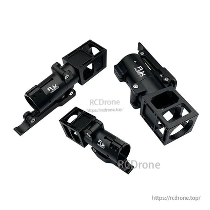 Black RJXHOBBY aluminum folding down arm mount/clamp with hinged lever hardware for plant protection UAV multicopters