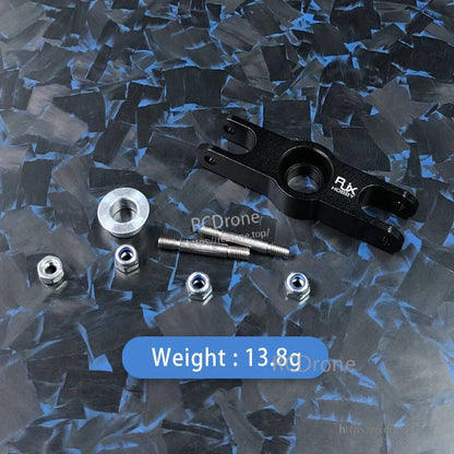 RJXHOBBY 1pcs Folding Propeller Clip, RJXHOBBY folding propeller clip hardware set with black aluminum bracket, bolt, spacer, and lock nuts, weight 13.8 g
