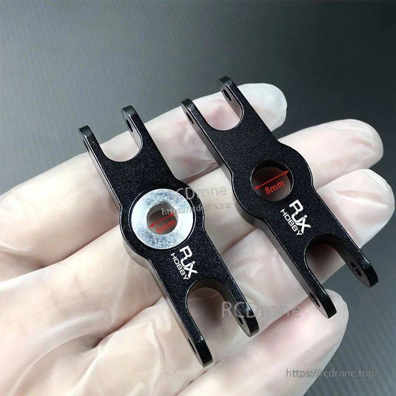 RJXHOBBY 1pcs Folding Propeller Clip, RJX Hobby folding propeller clip set with 6mm and 8mm center holes, black metal RC aircraft mounts