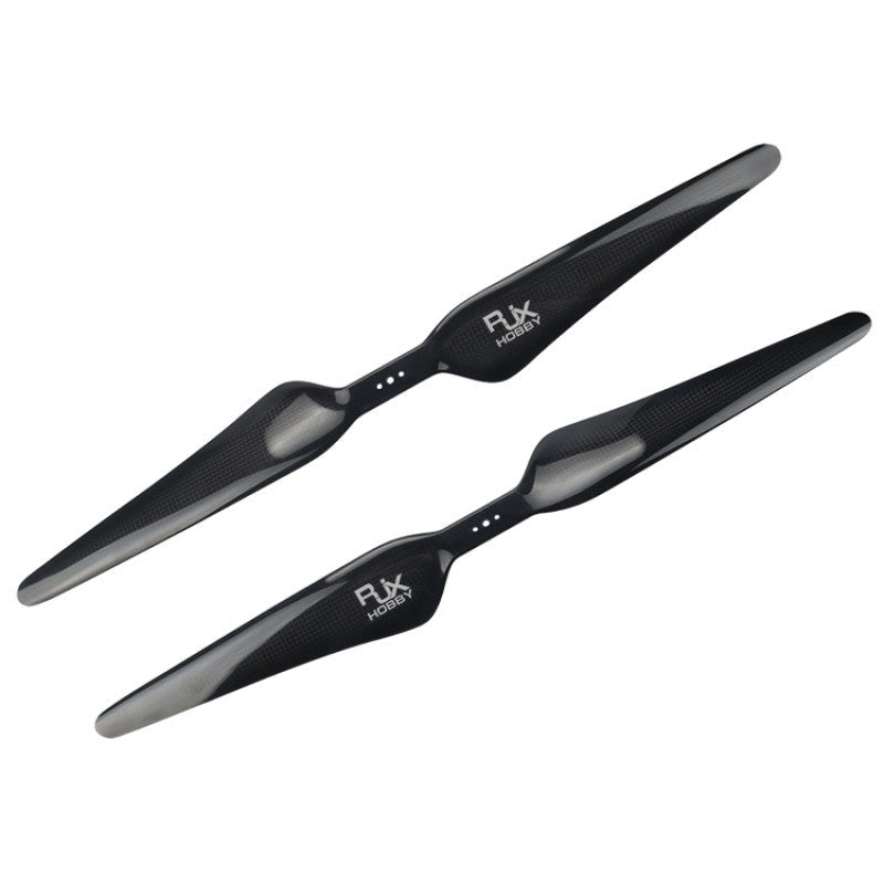 RJXHOBBY 21*10 Carbon Fiber Propeller, Pair of RJXHOBBY 21x10 carbon fiber propellers in black with RJX Hobby logo and slim two-blade design