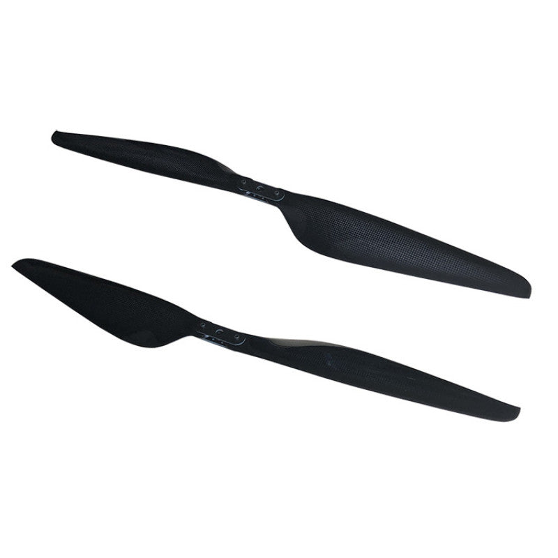 RJXHOBBY 26*8.5in Carbon Fiber Folding Propeller, RJXHOBBY 26x8.5 inch carbon fiber folding propeller set with black blades and metal hinge hubs