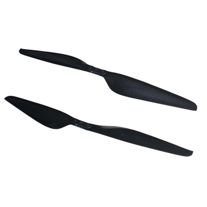 RJXHOBBY 26*8.5in Carbon Fiber Folding Propeller, RJXHOBBY 26x8.5 inch carbon fiber folding propeller set with black blades and metal hinge hubs