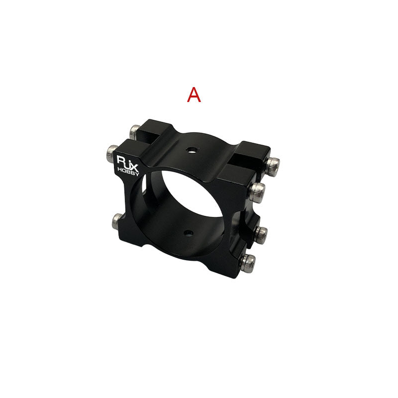 RJXHOBBY Morsetto in lega di alluminio da 30mm per tubo/asta in fibra di carbonio Ø30mm o supporto motore, 1 pezzo