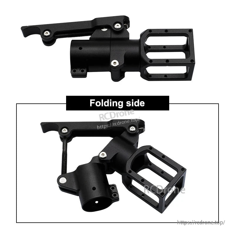 RJXHOBBY 30mm folding side arm clamp for plant protection UAV, with hinged lever and rectangular mounting bracket