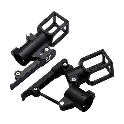 RJXHOBBY 30mm folding side arm clamp for UAV, with lever lock, bolt, and rectangular mounting frame