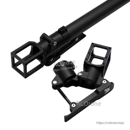 RJXHOBBY 30mm folding side arm assembly with hinged clamp mount and square end guard for UAV