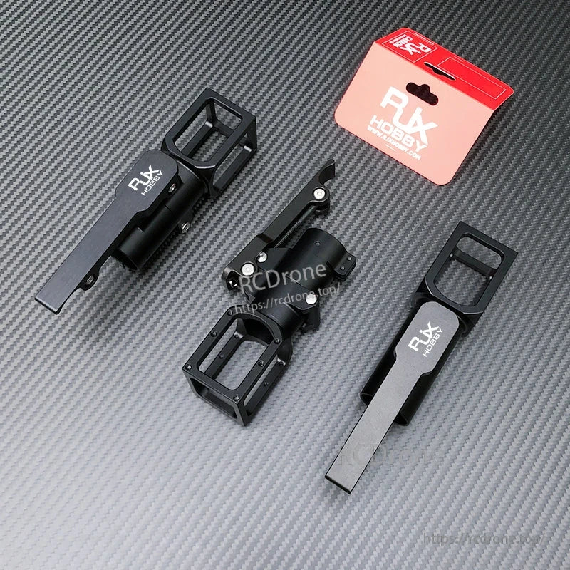 RJXHOBBY 30mm folding side arm assembly for agricultural UAV multicopter, black metal hinge mount with branded packaging