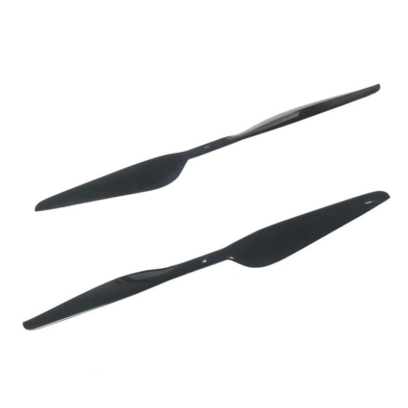 RJXHOBBY 30x10.5in Carbon Fiber Propeller, Pair of black carbon fiber propeller blades with center mounting holes, RJXHOBBY 30x10.5in style