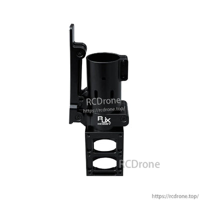 Black RJXHOBBY 35mm folding side arm bracket with tube clamp and mounting plate for UAV multicopter