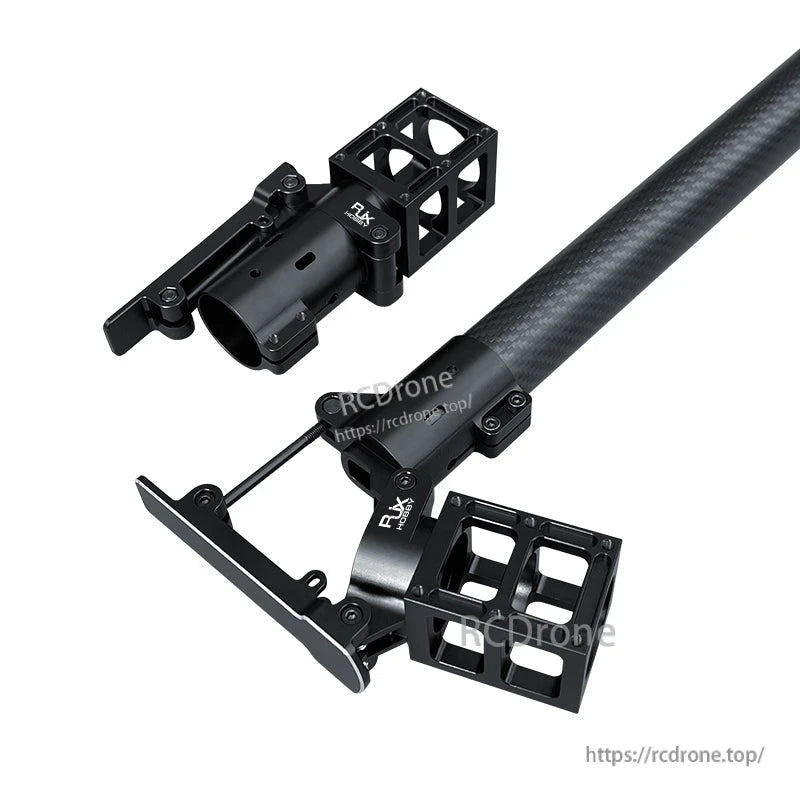 RJXHOBBY folding side arm for plant protection UAV, carbon-fiber tube with black aluminum hinge mounts