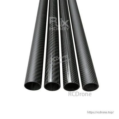 RJXHOBBY 3K Carbon Fiber Round Tube 1000mm - 20x17x1000mm (OD/ID), 131.9g