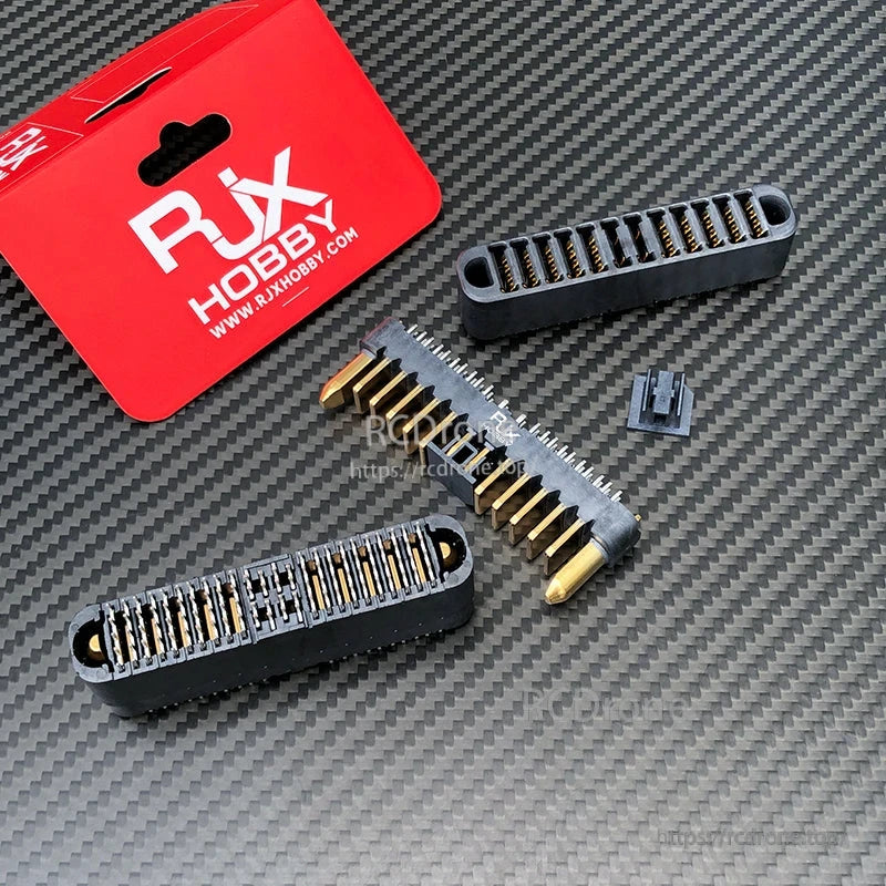 RJXHOBBY replacement battery interface connector set with male and female terminals for DJI Agras T30/T40/T50