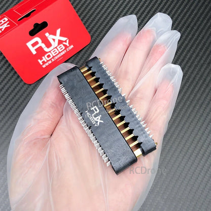 RJXHOBBY male and female battery interface connector pair with gold contacts for DJI Agras T30/T40/T50