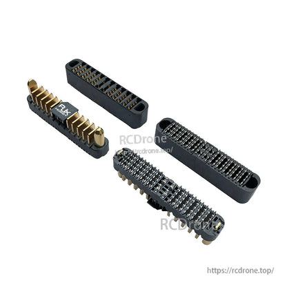 DJI Agras T30/T40/T50 battery interface connector replacement set with male and female black housings and gold-tone pins