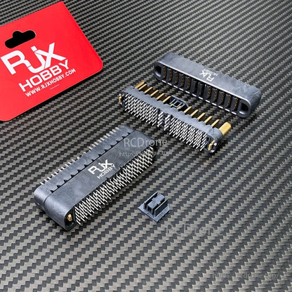 RJXHOBBY battery interface connector replacement pair with male and female multi-pin plugs for DJI Agras T30/T40/T50