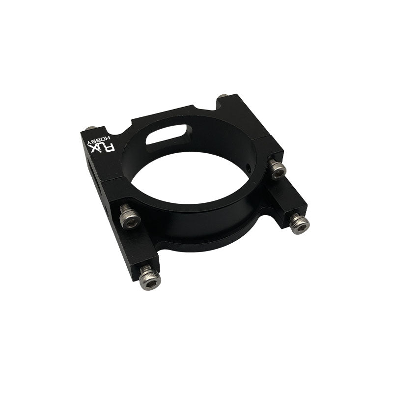 RJXHOBBY black aluminum 40mm tube clamp ring with four hex screws for carbon fiber pipe or motor mount
